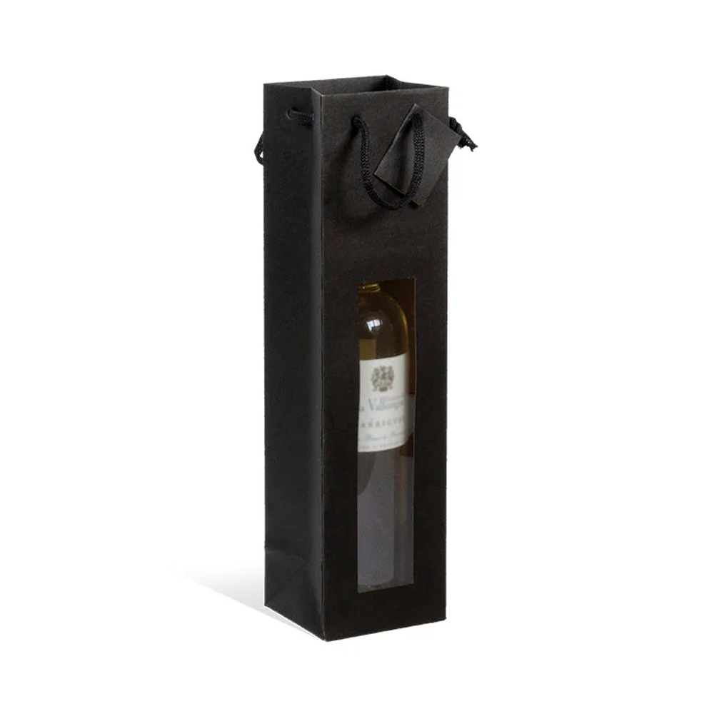 Vinpose Kraft 1 flaske vindu - Sort farge