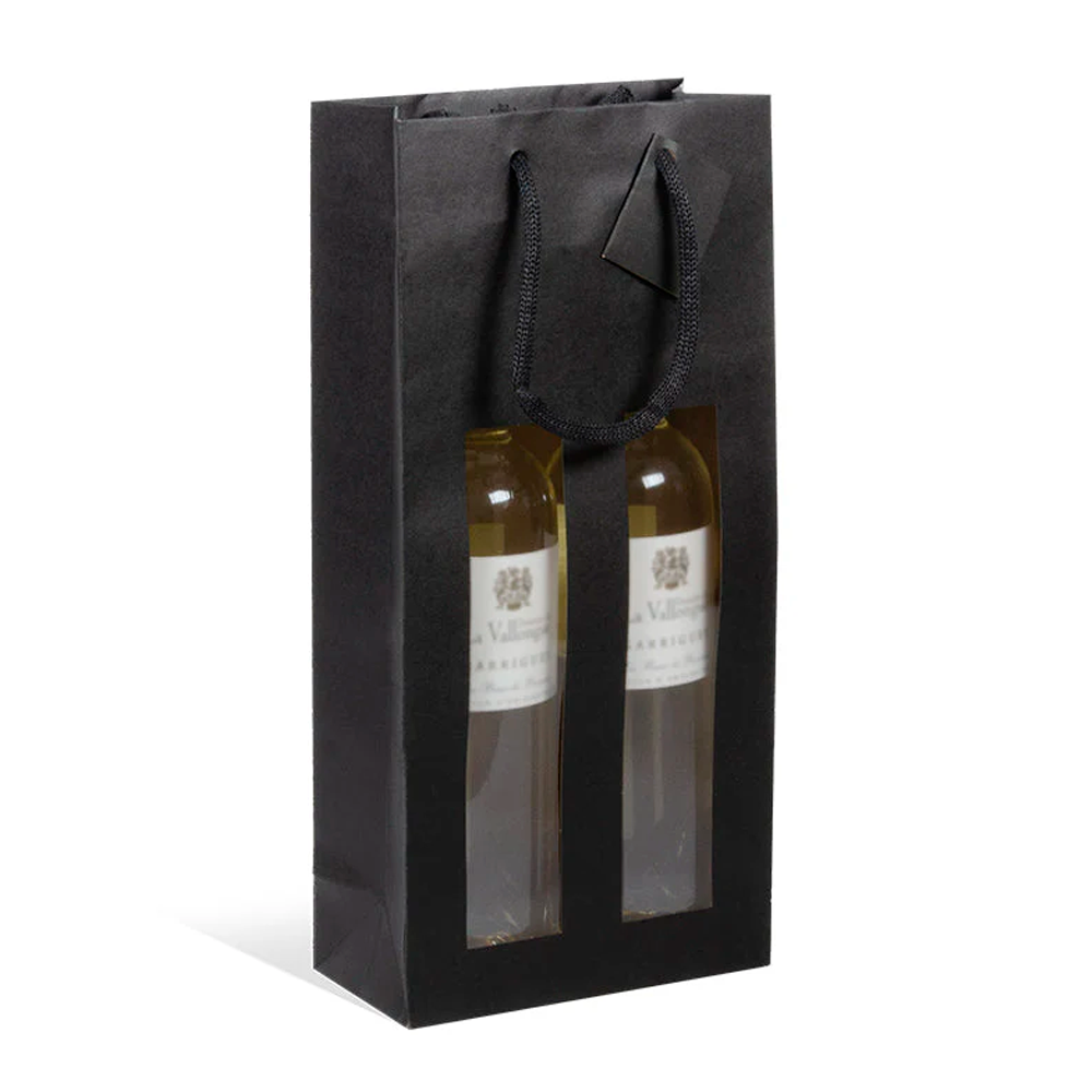 Vinpose Kraft 2 flasker vindu - Sort farge